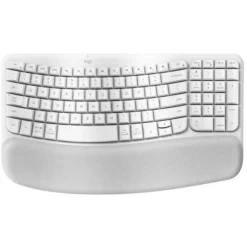 Logitech Wave Keys Wireless Ergonomic Keyboard - Off White