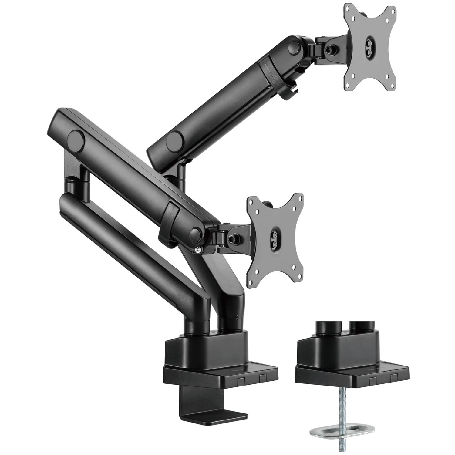 SilverStone ARM25 Dual Monitor Arm - Black