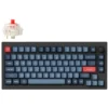 Keychron V1 Max QMK/VIA Wireless Custom Mechanical Keyboard - Carbon Black (Red Switch)
