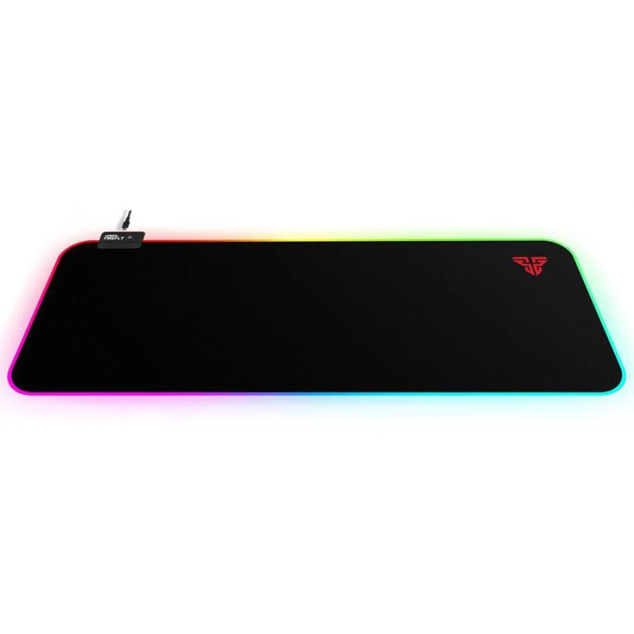 Fantech Firefly MPR800s Large Size Deskmat RGB Mousemat - Black - Image 2