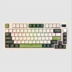 Fantech MAXFIT81 Wireless Hot-Swappable RGB Mechanical Bluetooth Keyboard (Milky Matcha - Yellow Switch)