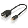 ALOGIC Mini DisplayPort To DisplayPort 15cm Male To Female Adapter Cable