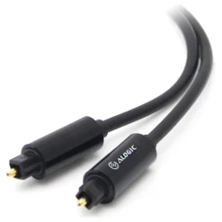 ALOGIC Premium 1m Optical Fibre Toslink Digital Audio Cable Male To Male