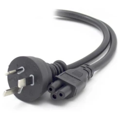 ALOGIC 5m Aus 3 Pin Mains Plug To IEC C5 Male To Female