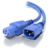 ALOGIC 2m IEC C14 To IEC C15 High Temperature Male To Female Blue