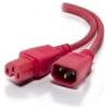 ALOGIC 3m IEC C14 To IEC C15 High Temperature Male To Female Red