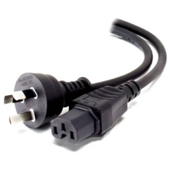 ALOGIC 2m Aus 3 Pin Mains Plug To IEC C15 High Temperature Male To Female