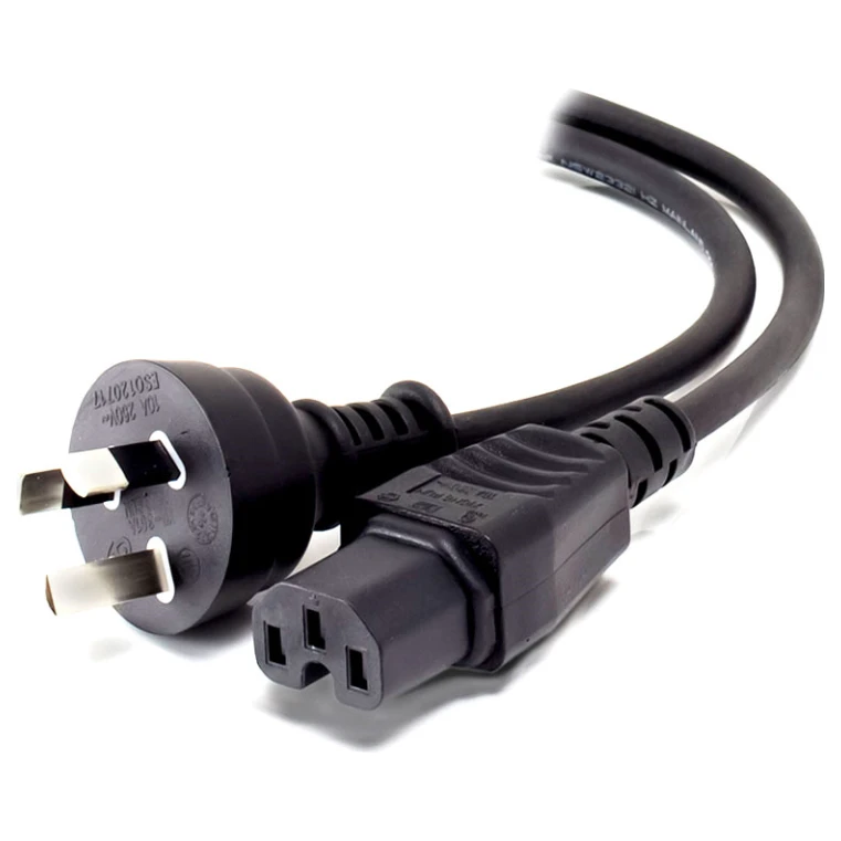ALOGIC 2m Aus 3 Pin Mains Plug To IEC C15 High Temperature Male To Female