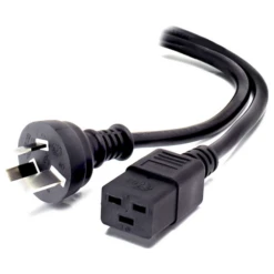 ALOGIC 1m Aus 3 Pin Mains Plug To IEC C19 Male To Female