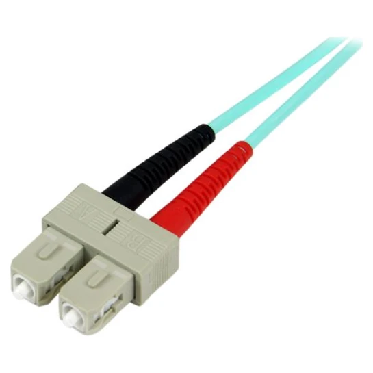 Startech 2m Fiber Optic Cable Aqua - MM Duplex 50/125 - Image 2