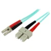Startech 2m Fiber Optic Cable Aqua - MM Duplex 50/125