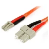 Startech 1m Fiber Optic Cable - Multimode Duplex 62.5/125 LSZH - LC/SC