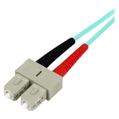 Startech 1m Fiber Optic Cable Aqua - MM Duplex 50/125 - Image 3