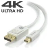 ALOGIC Mini DisplayPort To DisplayPort MM Cable 3m White