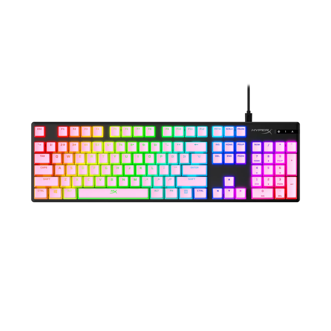 HyperX Pudding PBT Keycaps Full Key Set - Pink - Image 3