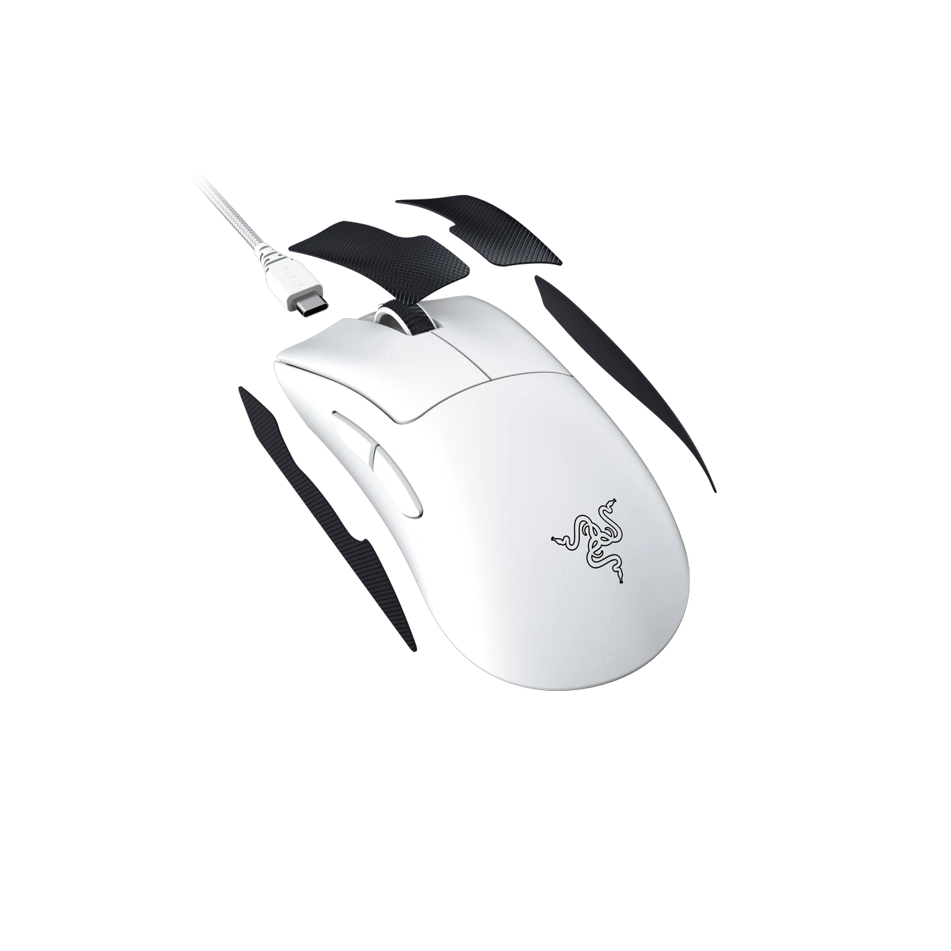 Razer DeathAdder V3 Pro Lightweight Wireless Ergonomic Esports Mouse - White - Image 9