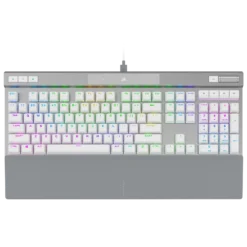 Corsair K70 RGB PRO Optical-Mechanical Gaming Keyboard (OPX Switch) - White PBT