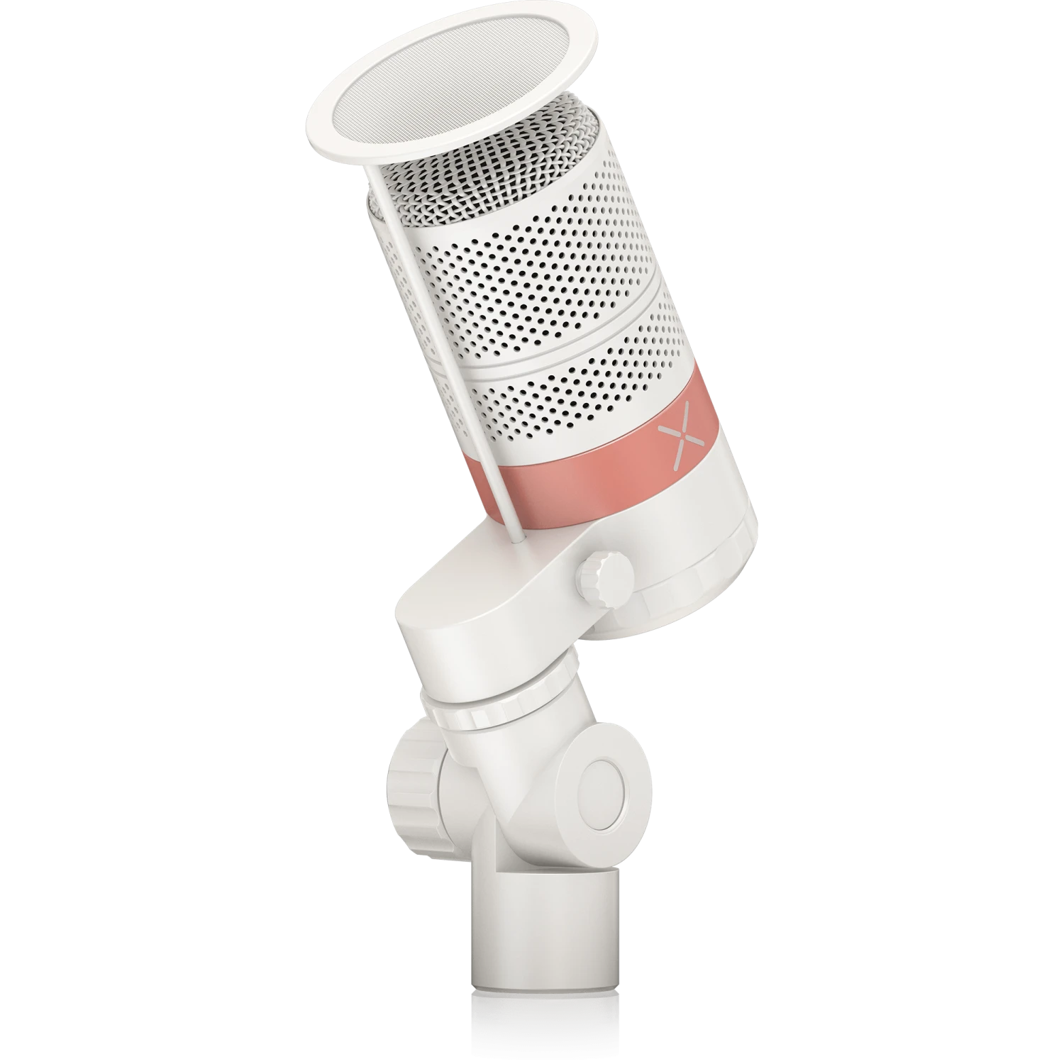 TC Helicon GoXLR MIC Dynamic Broadcast Microphone With Integrated Pop Filter - White - Image 4