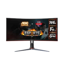 AOC Gaming CU34G2X 34" Curved UWQHD Ultrawide 144Hz VA Monitor
