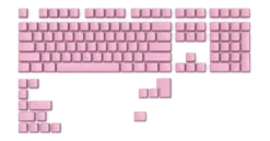 Glorious GMMK ABS Doubleshot V2 USA Base Kit Keycap Set 123pcs - Pixel Pink