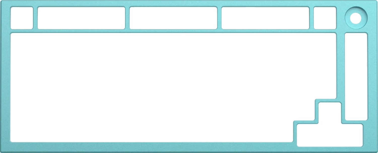 Glorious GMMK PRO 75% Alternative Top Frame - Aqua Blue