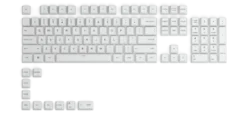 Glorious Dye-Sublimated PBT Keycaps - Arctic White