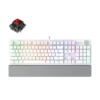 Fantech Gaming PC Mechanical Keyboard LED Backlit Anti-Ghostong Key With Knob And Wrist Rest - White (Red Switch)